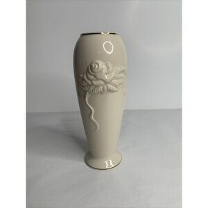 Lenox Rose Blossom Medium Bud Vase  ~ 24K Gold Trim Vintage 7” New